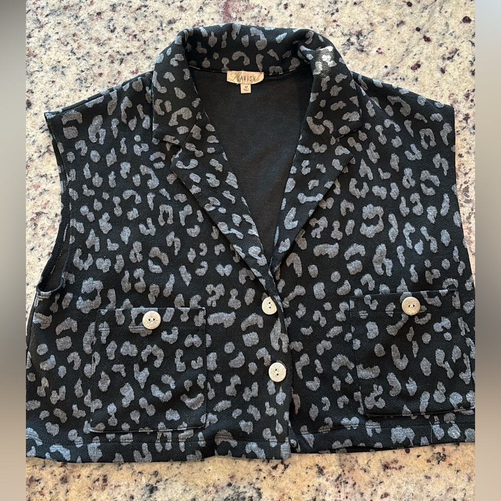 Cheetah Print women’s vest